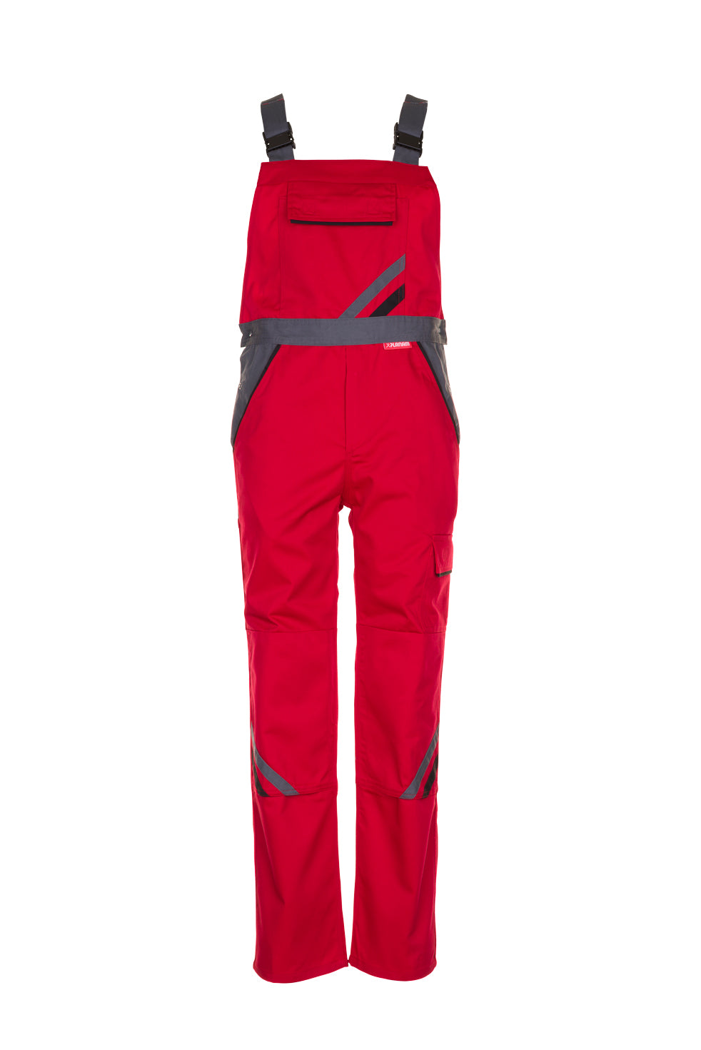 PLANAM Highline Latzhose rot/schiefer/schwarz