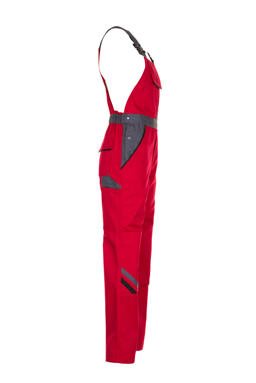 PLANAM Highline Latzhose rot/schiefer/schwarz