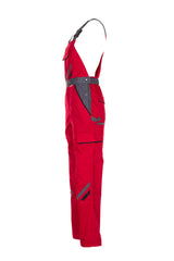 PLANAM Highline Latzhose rot/schiefer/schwarz