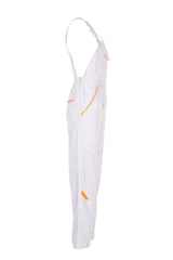 PLANAM Highline Latzhose reinweiß/reinweiß/gelb