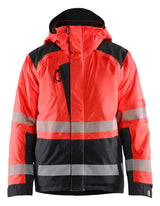 Blåkläder 4455 Warnschutz Winterjacke Kl. 3 – rot/schwarz