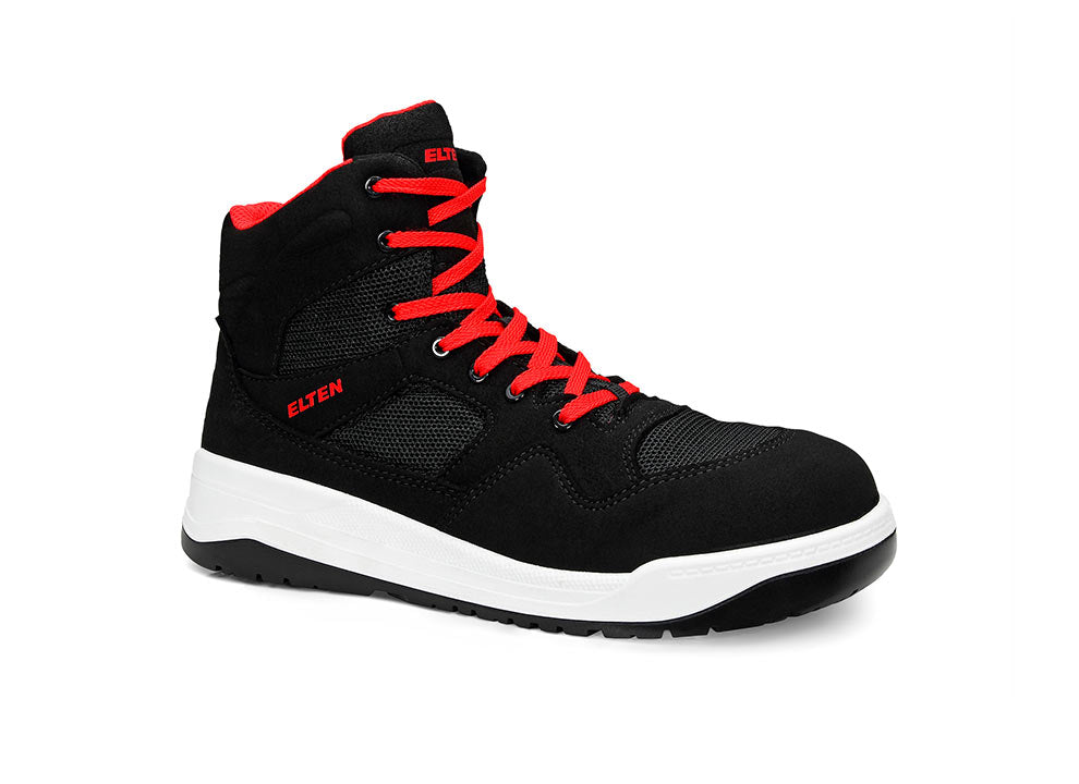 Elten Lakers MID S1P Sicherheitshochschuhe schwarz – schwarz