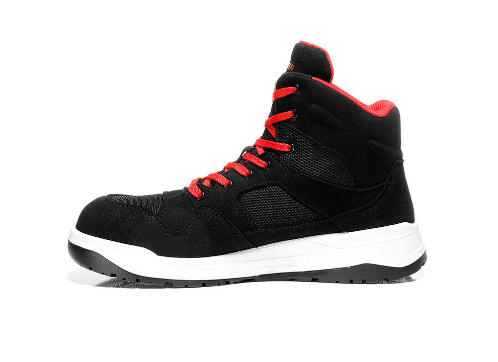 Elten Lakers MID S1P Sicherheitshochschuhe schwarz – schwarz