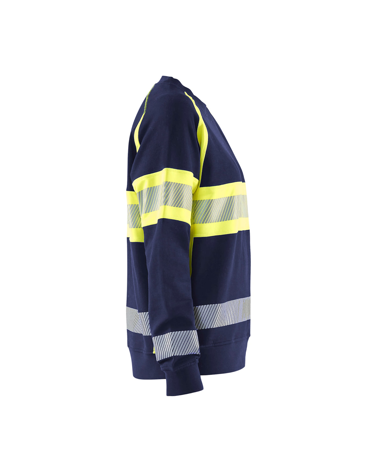 Blåkläder Damen 3409 Warnschutz Sweatshirt – marine/gelb