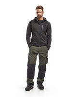 Blåkläder 4930 mit Softshell Strickjacke – dunkelgrau/schwarz
