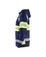 Blåkläder Kl. 1 3552 Warnschutz Kapuzen-Sweatjacke – marine/gelb