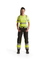 Blåkläder Damen 7161 Warnschutz Bundhose – schwarz/gelb