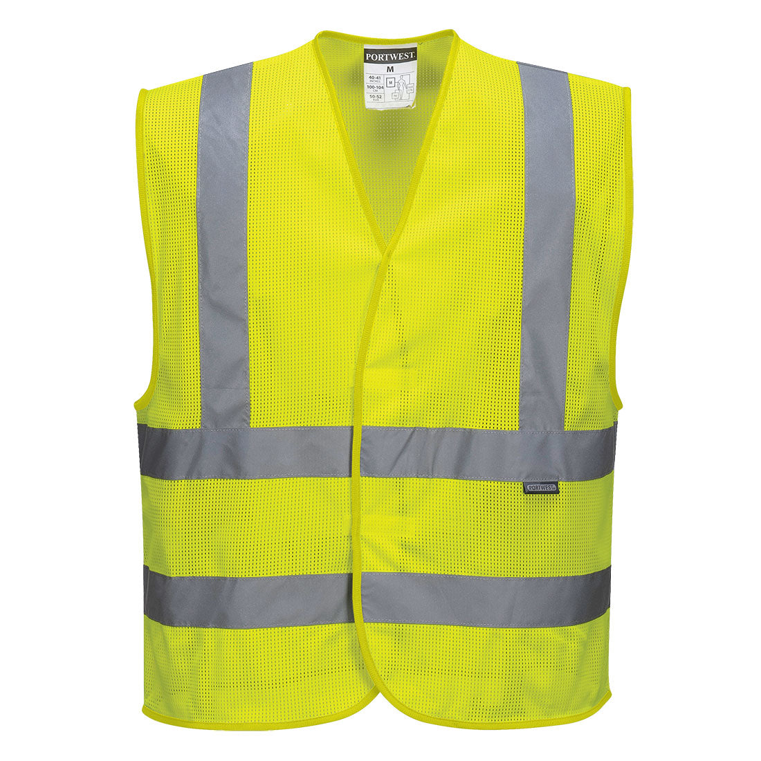 Portwest m. Schulterrefl. C370 Kl.2 Mesh Warnweste – gelb