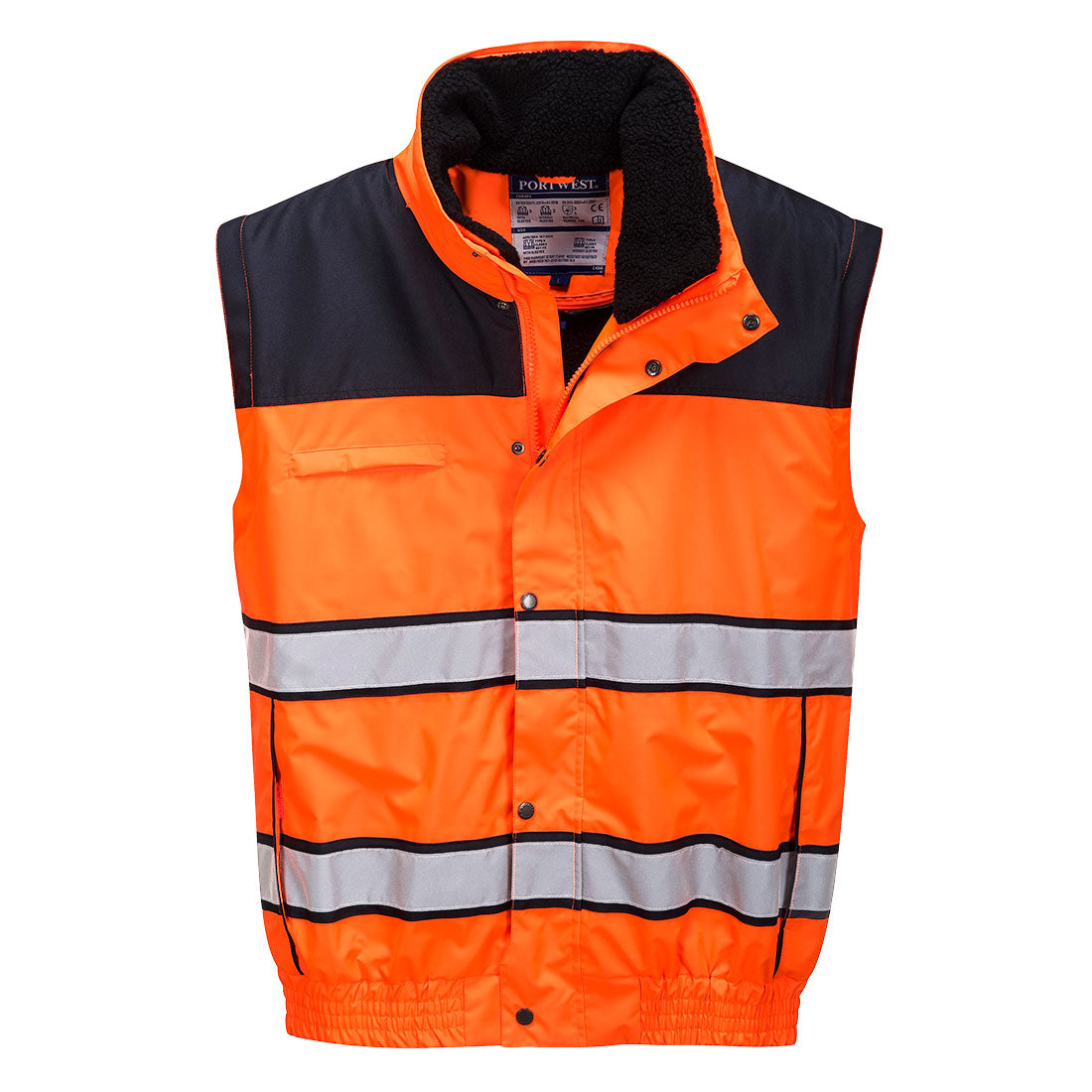 Portwest C466 Warnschutz Pilotenjacke 4in1 – orange/schwarz
