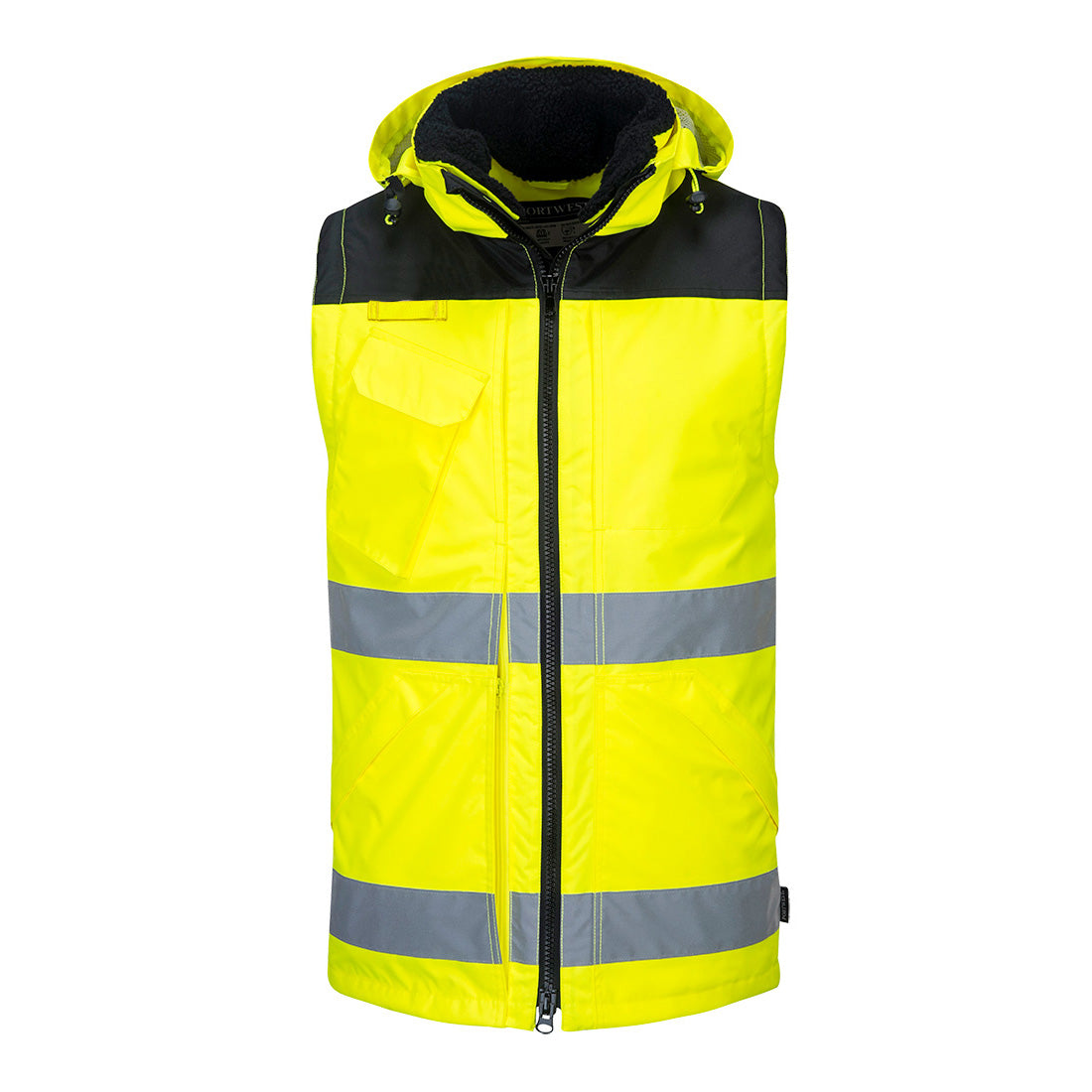 Portwest C469 Pro Warnschutz Winterjacke 3in1 – gelb/schwarz