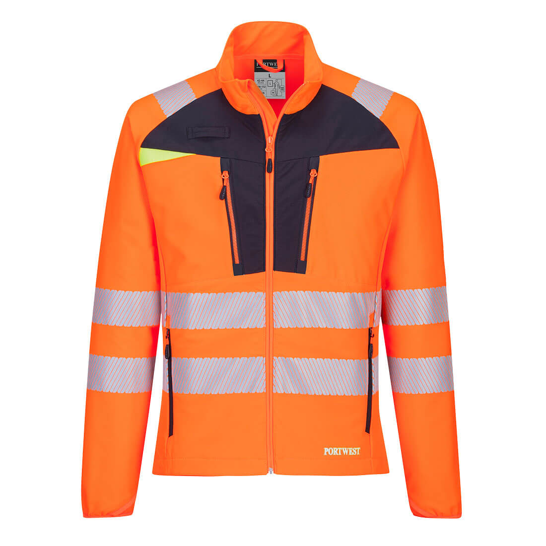 Portwest DX481 DX4 Warnschutz Funktionsjacke – orange/schwarz