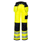 Portwest PW306 Warnschutz Stretch-Handwerkerhose – gelb/schwarz