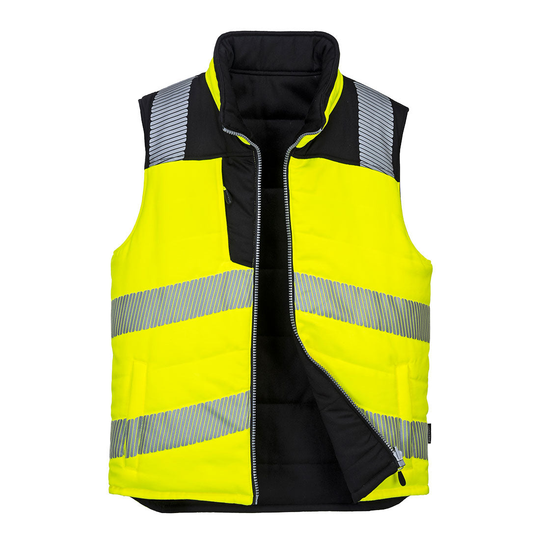 Portwest PW374 wend. PW3 Warnschutz Winterweste – gelb/schwarz
