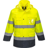 Portwest S162 Lite Warnschutz Regenjacke 3in1 – gelb/marine