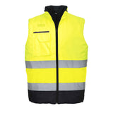 Portwest S267 Warnschutz Winterweste – gelb/marine