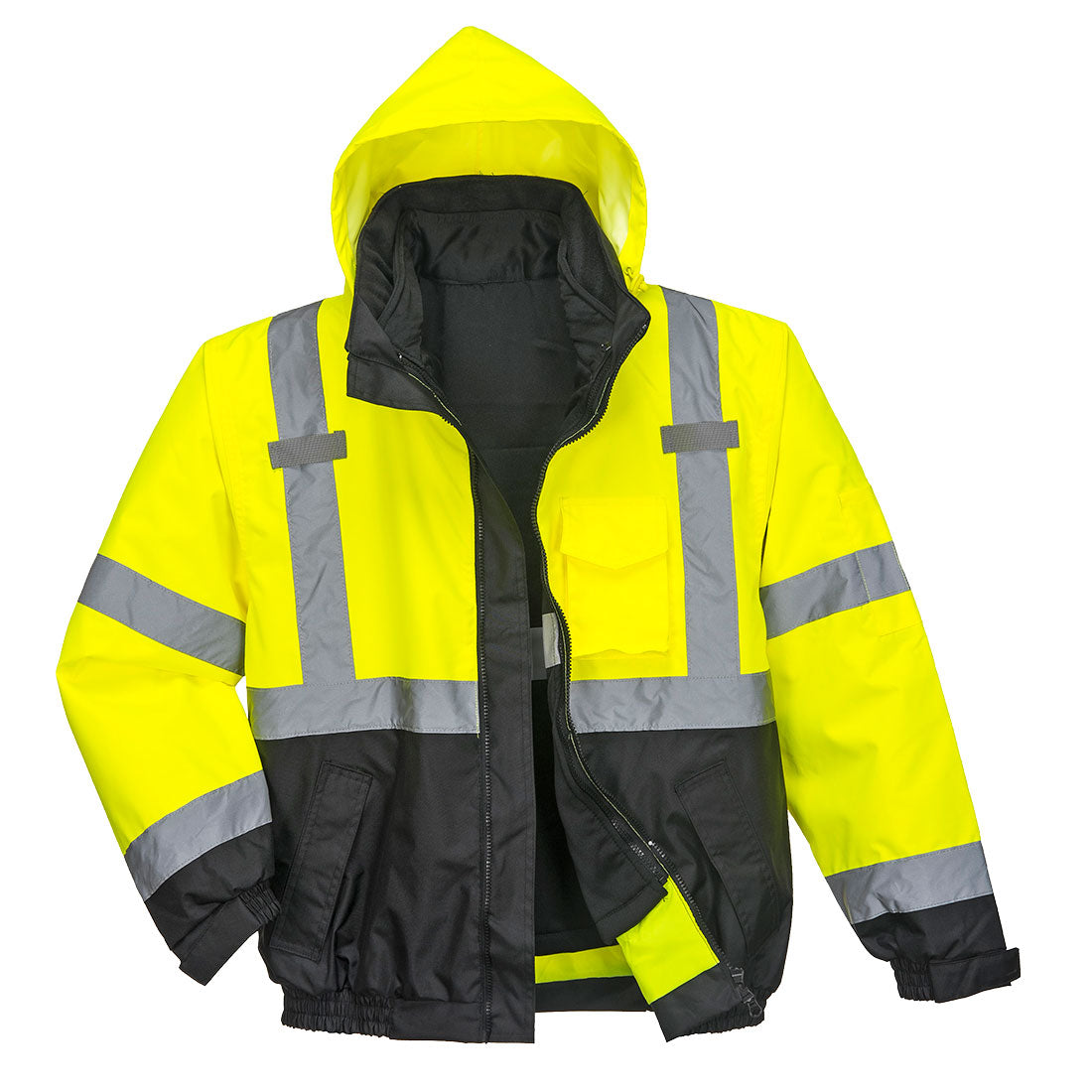 Portwest 3in1 S365 Warnschutz Pilotenjacke gelb/schwarz – gelb