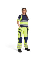 Blåkläder Damen 7197 Warnschutz Stretch Handw.hose – gelb/marine