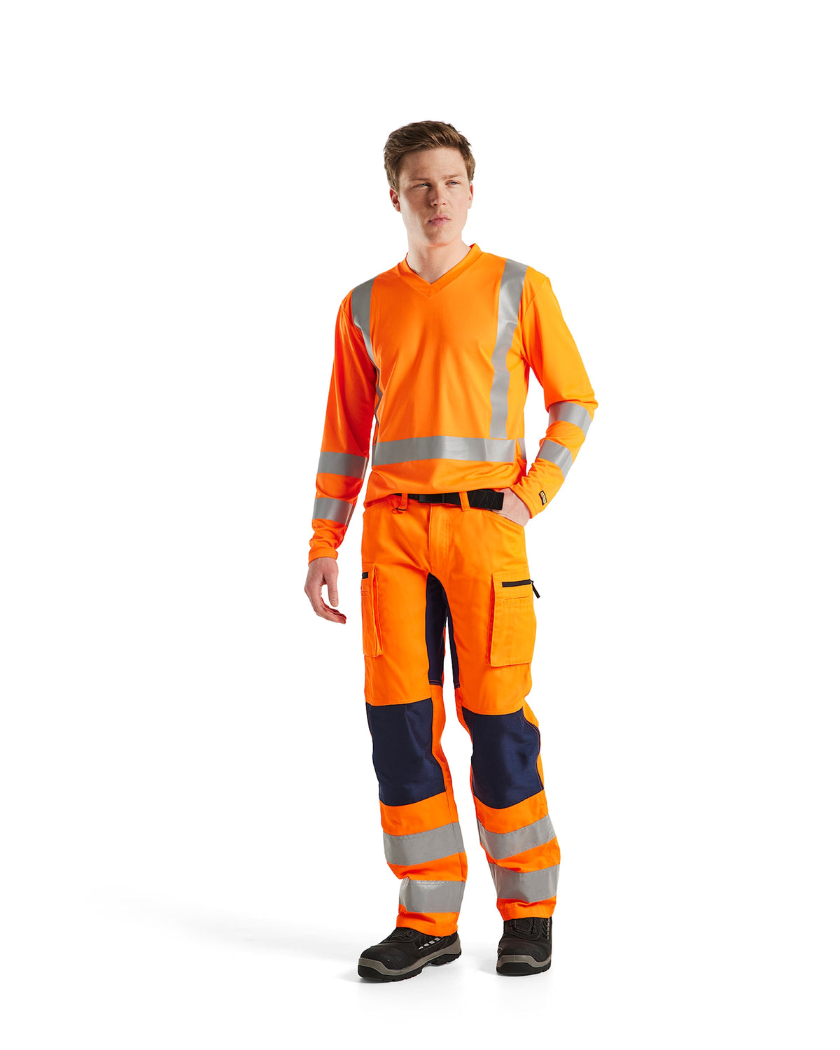 Blåkläder 3383 Warnschutz Langarmshirt UV-Schutz – orange