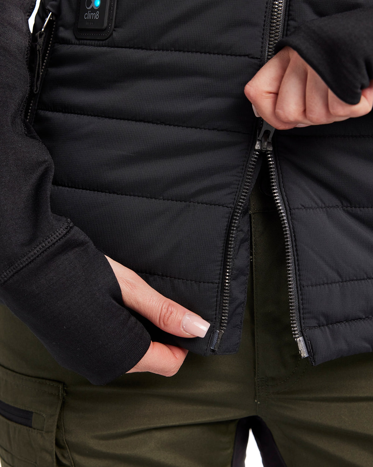 Blåkläder Damen 3881 Selbstheizen. Steppweste schwarz – schwarz
