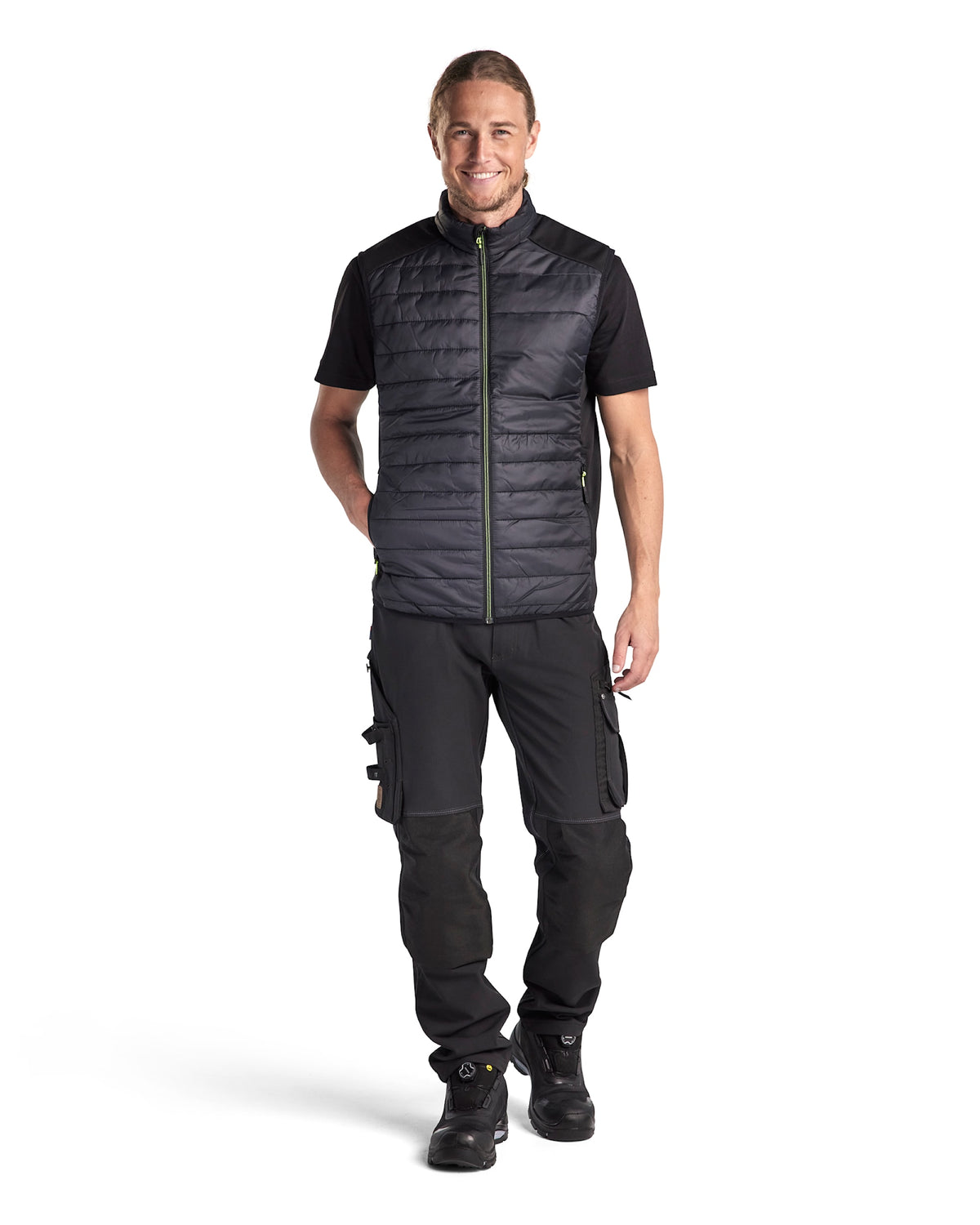 Blåkläder 3863 Unite Steppweste – schwarz/gelb