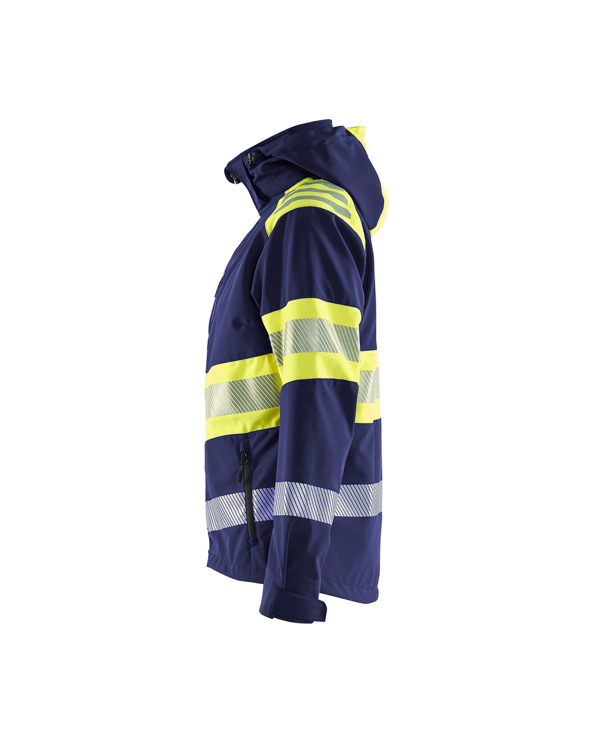 Blåkläder Damen Kl1 4404 Warnschutz Softshelljacke – marine/gelb