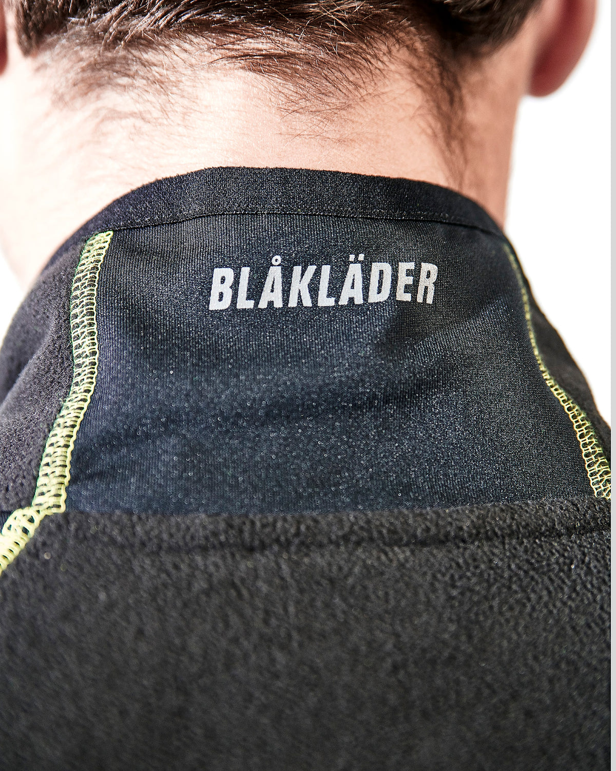 Blåkläder 4993 Microfleece-Jacke – schwarz/gelb