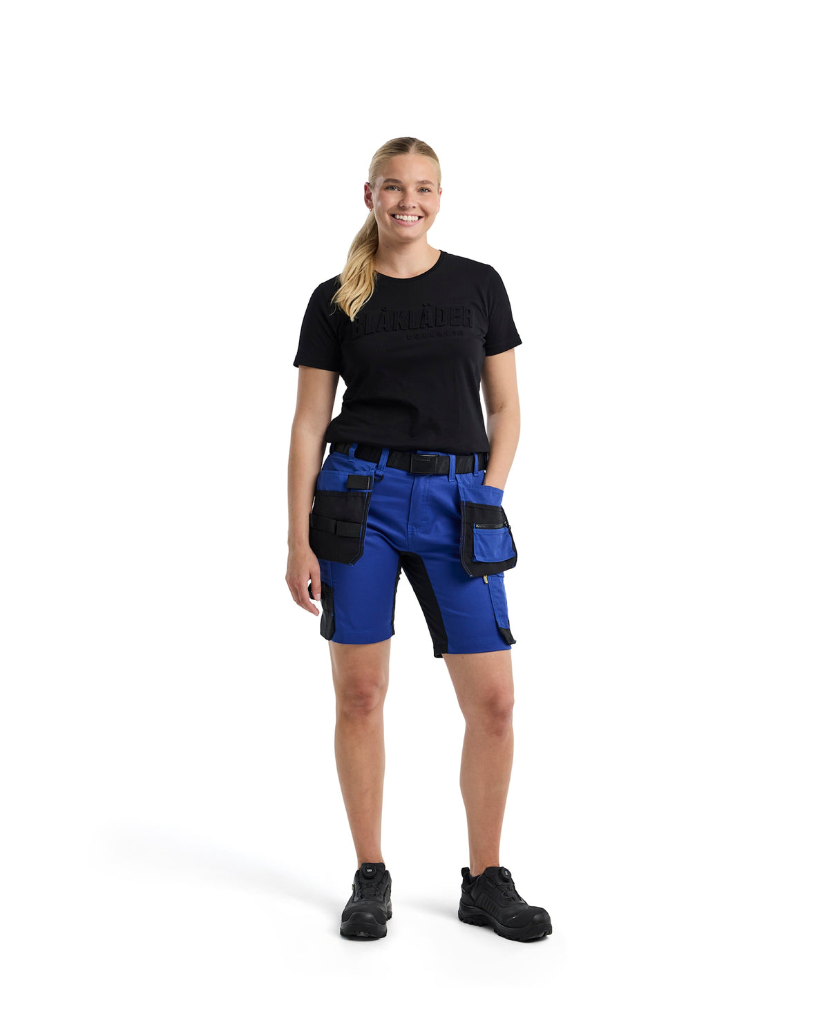 Blåkläder Damen 7133 Arbeitsshorts – kornblau/schwarz