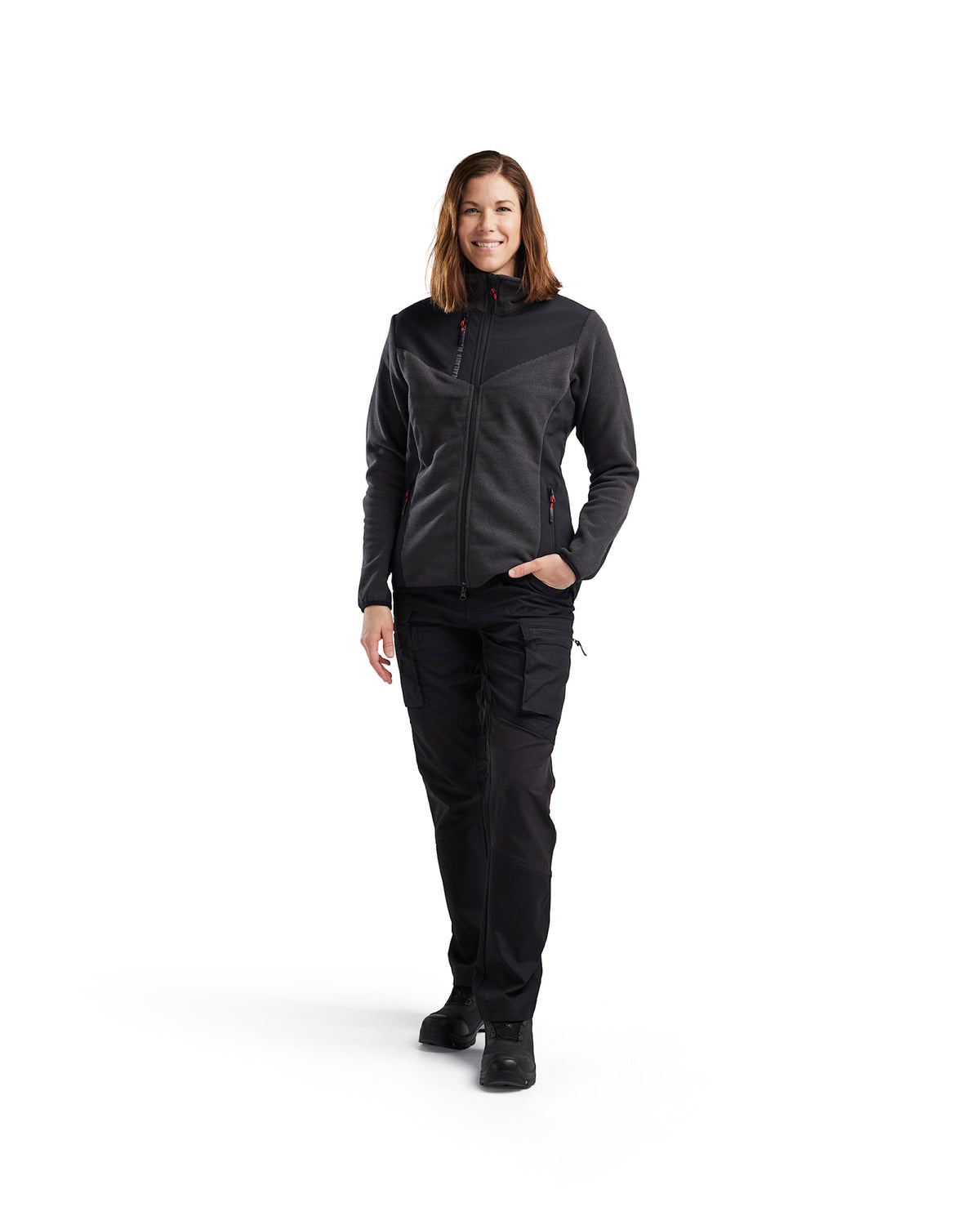Blåkläder Damen 5943 Strickjacke – dunkelgrau/schwarz