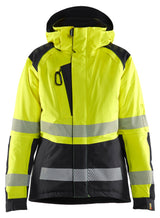 Blåkläder Damen 4456 Warnschutz Winterjacke Kl 2 – gelb/schwarz