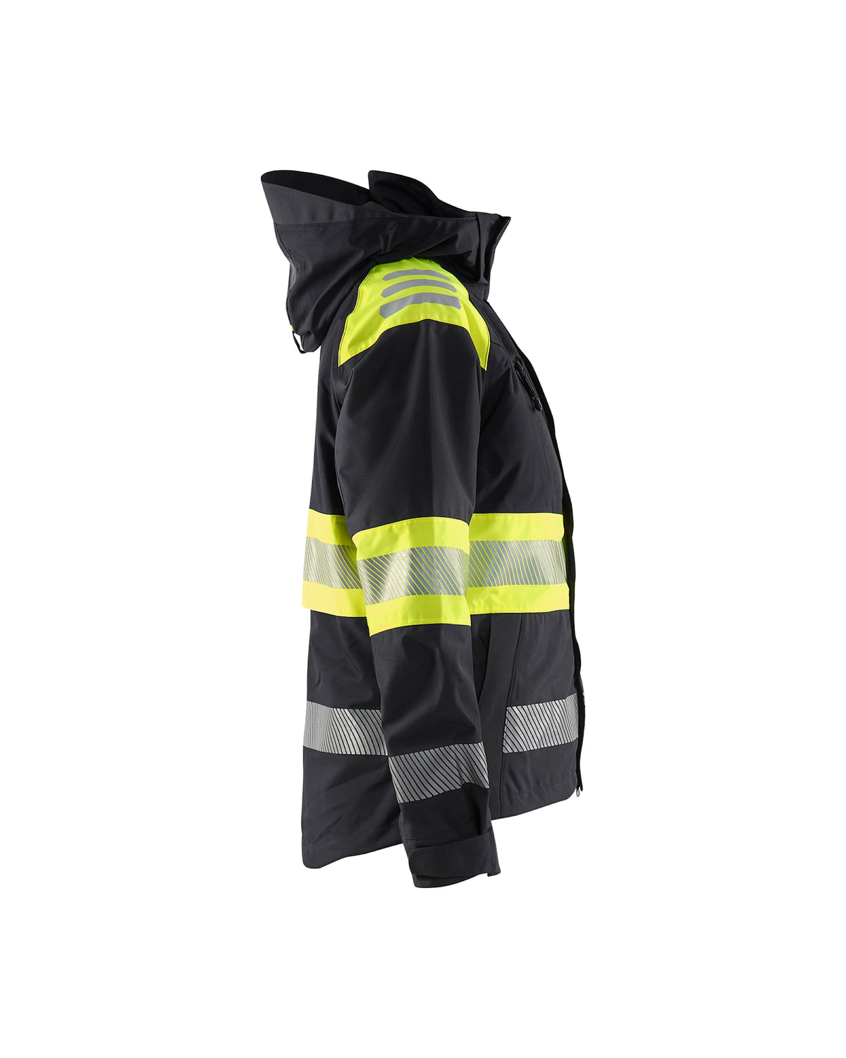 Blåkläder Damen 4430 Warnschutz Regenjacke Kl. 1 – schwarz/gelb