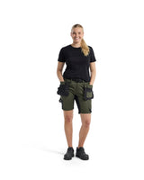 Blåkläder Damen 7133 Arbeitsshorts – waldgrün/schwarz