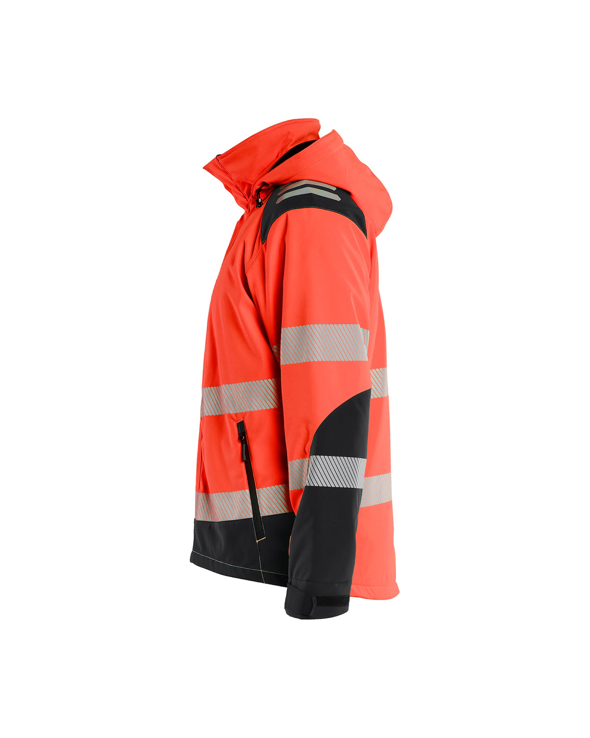 Blåkläder 4400 Blakläd Warnschutz Shoftshell Winterjacke – rot/schwarz
