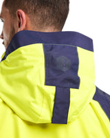 Blåkläder 4435 Warnschutz Regenjacke Kl. 3 – gelb/marine