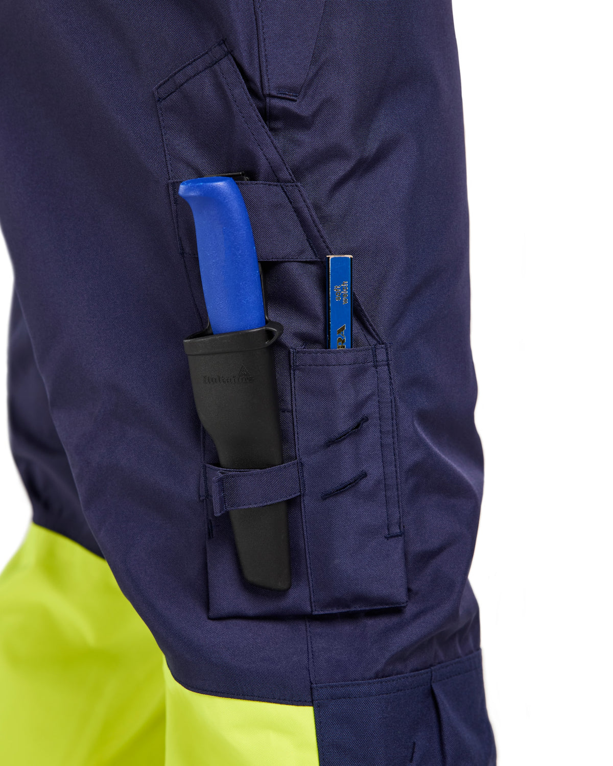 Blåkläder 1877 Warnschutz Regenhose – marine/gelb
