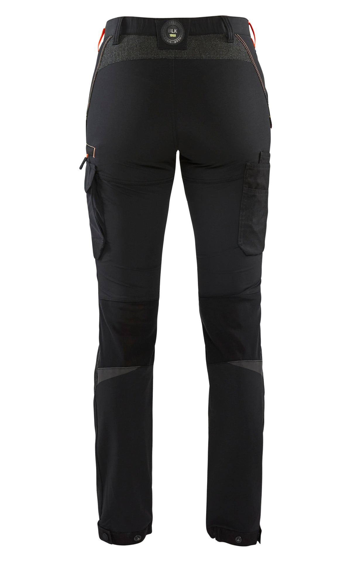 Blåkläder Damen 7122 Stretch Servicehose – schwarz/rot