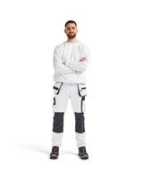 Blåkläder 1079 Stretch Malerhose weiß – weiß