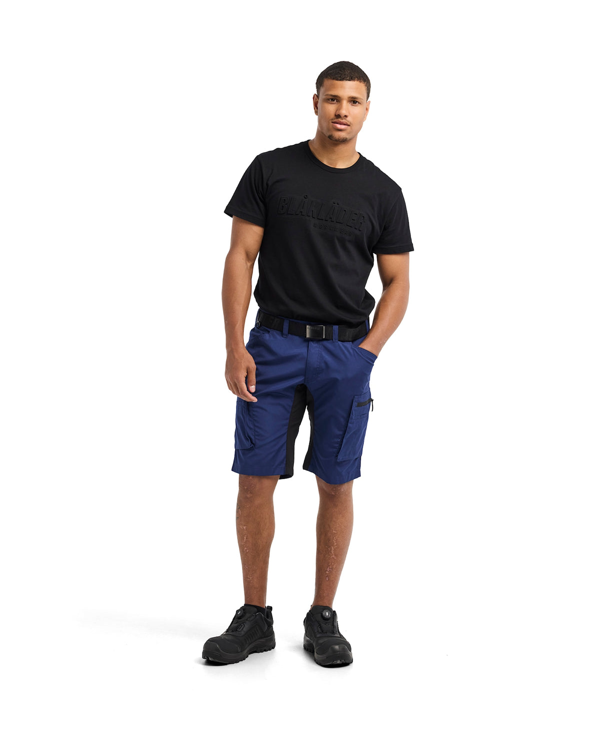 Blåkläder 1449 Service-Shorts Stretch – marine/schwarz