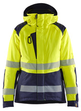 Blåkläder Damen 4456 Warnschutz Winterjacke Kl 2 – gelb/marine