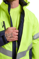 Blåkläder 4780 Warnschutz Winterjacke – gelb/marine