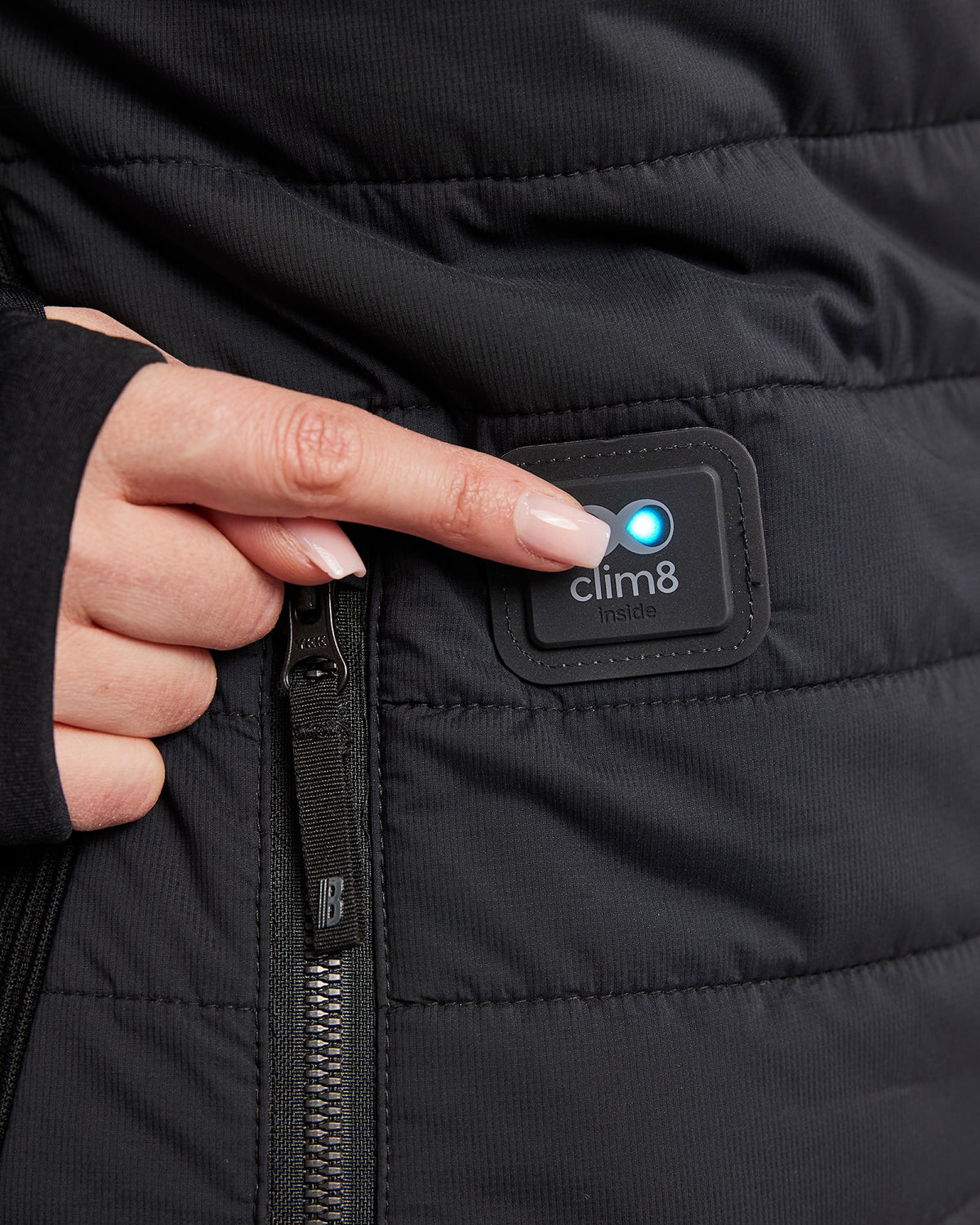 Blåkläder Damen 3881 Selbstheizen. Steppweste schwarz – schwarz