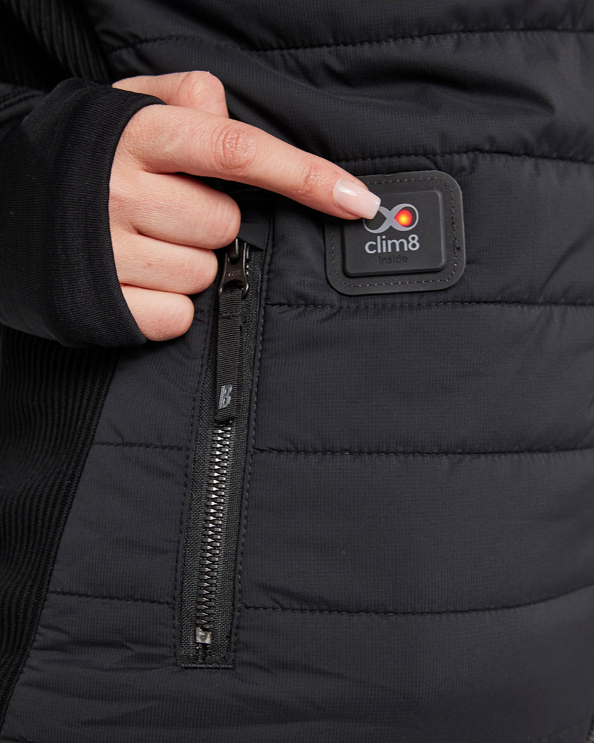 Blåkläder Damen 3881 Selbstheizen. Steppweste schwarz – schwarz