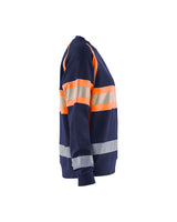 Blåkläder Damen 3409 Warnschutz Sweatshirt – marine/orange