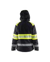 Blåkläder Damen 4430 Warnschutz Regenjacke Kl. 1 – schwarz/gelb