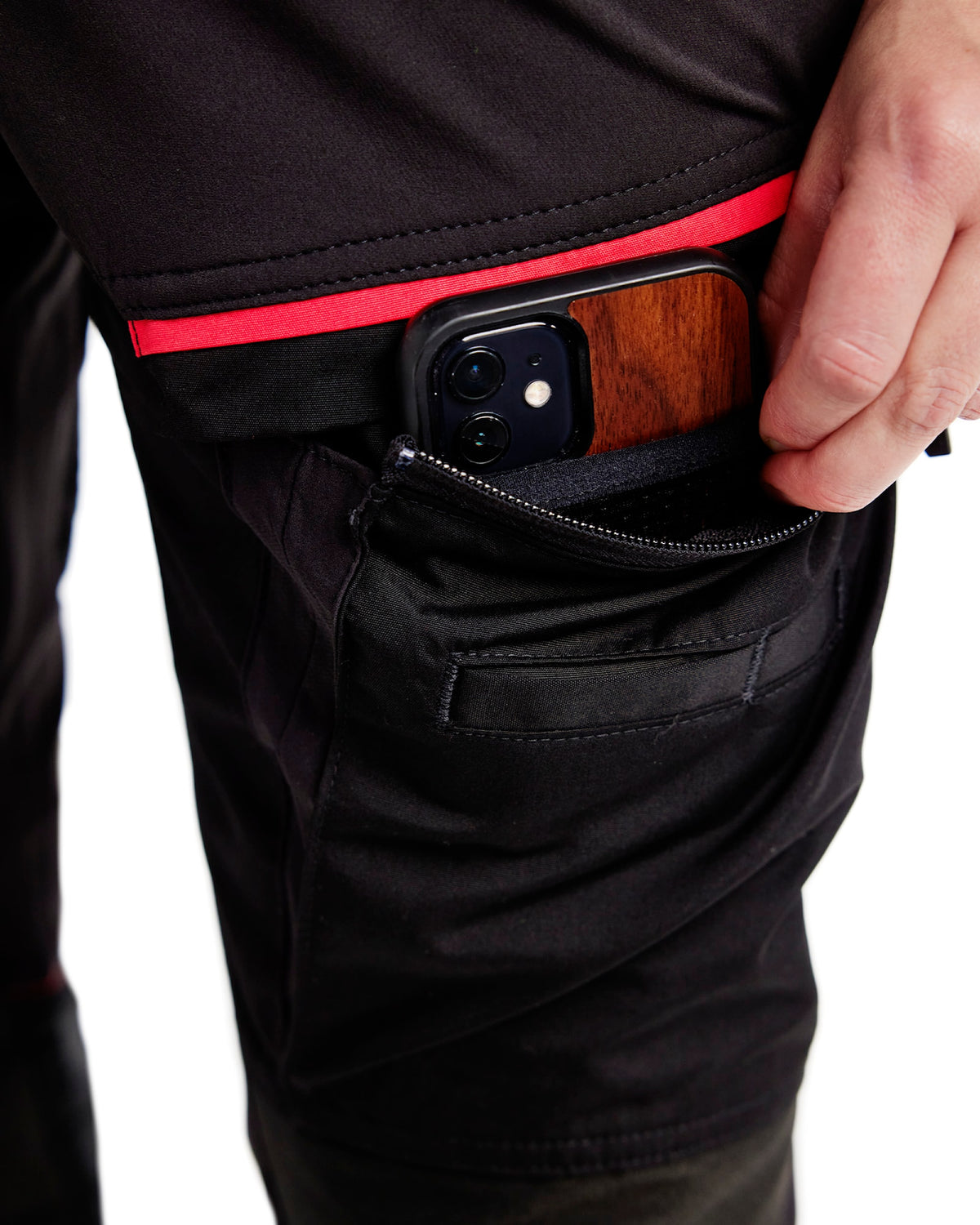 Blåkläder Damen 7166 Service Arbeitshose – schwarz/rot
