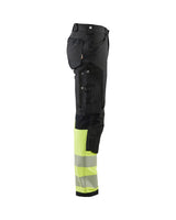 Blåkläder 1193 Warnschutz Stretch-Bundhose Kl. 1 – schwarz/gelb