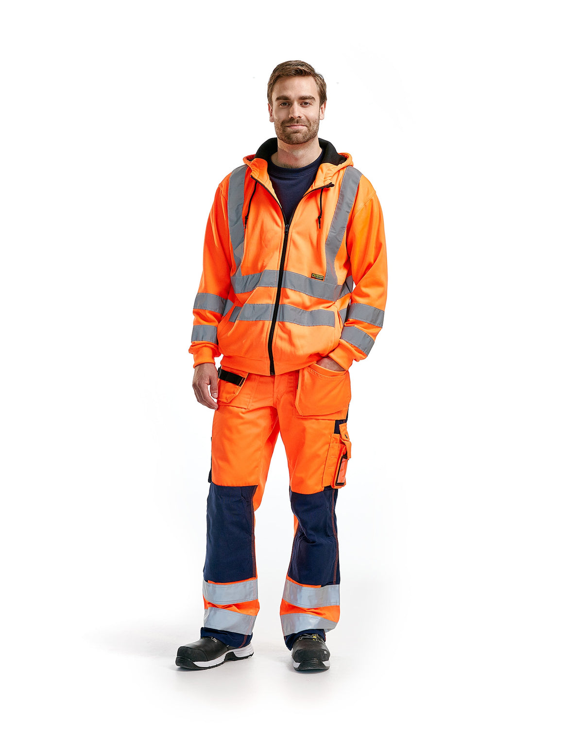 Blåkläder 3346 Warnschutz Kapuzen-Sweatjacke – orange