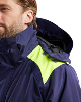 Blåkläder 4485 Warnschutz Winterparka Kl. 1 – marine/gelb