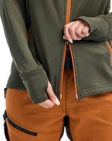 Blåkläder Damen Striker Fleecejacke – waldgrün/rost