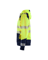 Blåkläder 3546 Warnschutz Kapuzen-Sweatshirt – gelb/marine