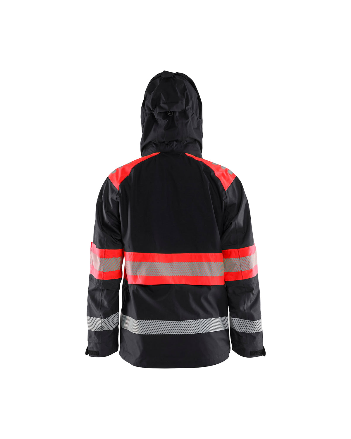 Blåkläder 4420 Warnschutz Regenjacke Kl. 1 – schwarz/rot